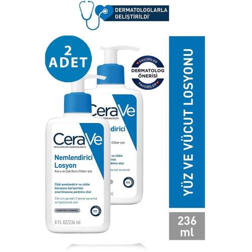 CeraVe 2x236 ml Moisturising Lotion Nemlendirici Losyon CeraVe 2x236 ml Moisturising Lotion Nemlendirici Losyon
