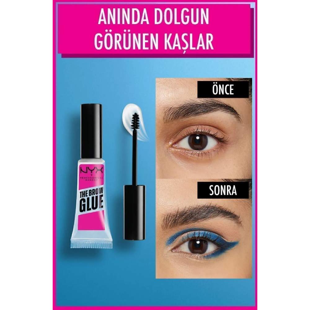 Nyx Professional Makeup Brow Glue Kaş Sabitleyici Şeffaf Maskara