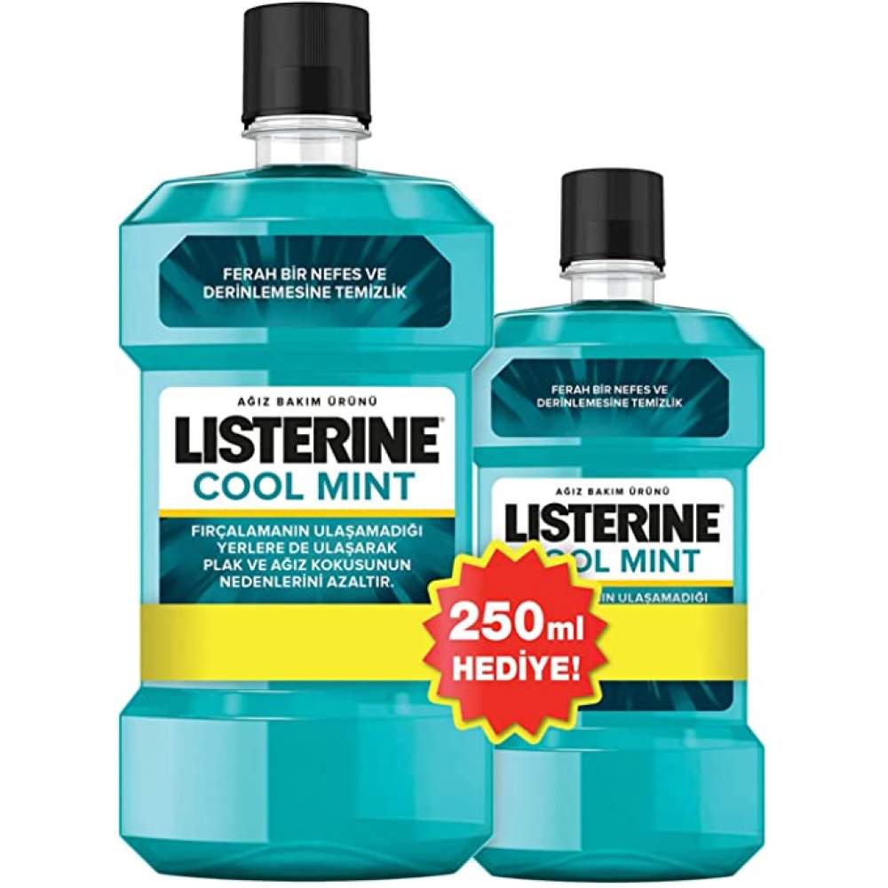 Listerine 500 ml + 250 ml Cool Mint Ağız Suyu