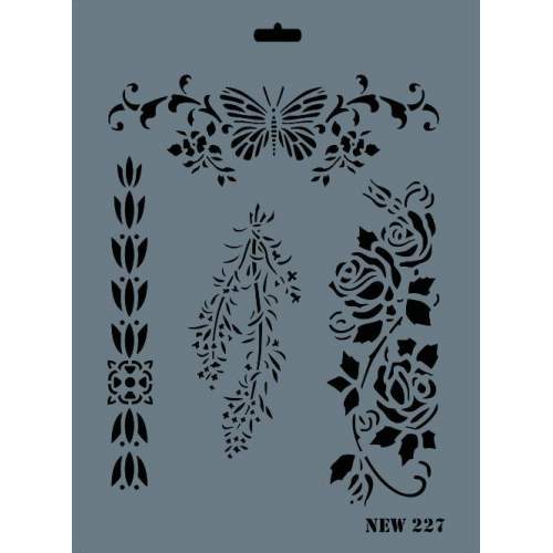 Rich New Seri N-227 Stencil 35x25 cm Rich New Seri N-227 Stencil 35x25 cm