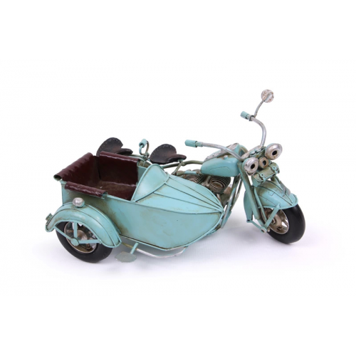 Vintage Tasarım Dekoratif Metal Motosiklet Sepetli Vintage Tasarım Dekoratif Metal Motosiklet Sepetli