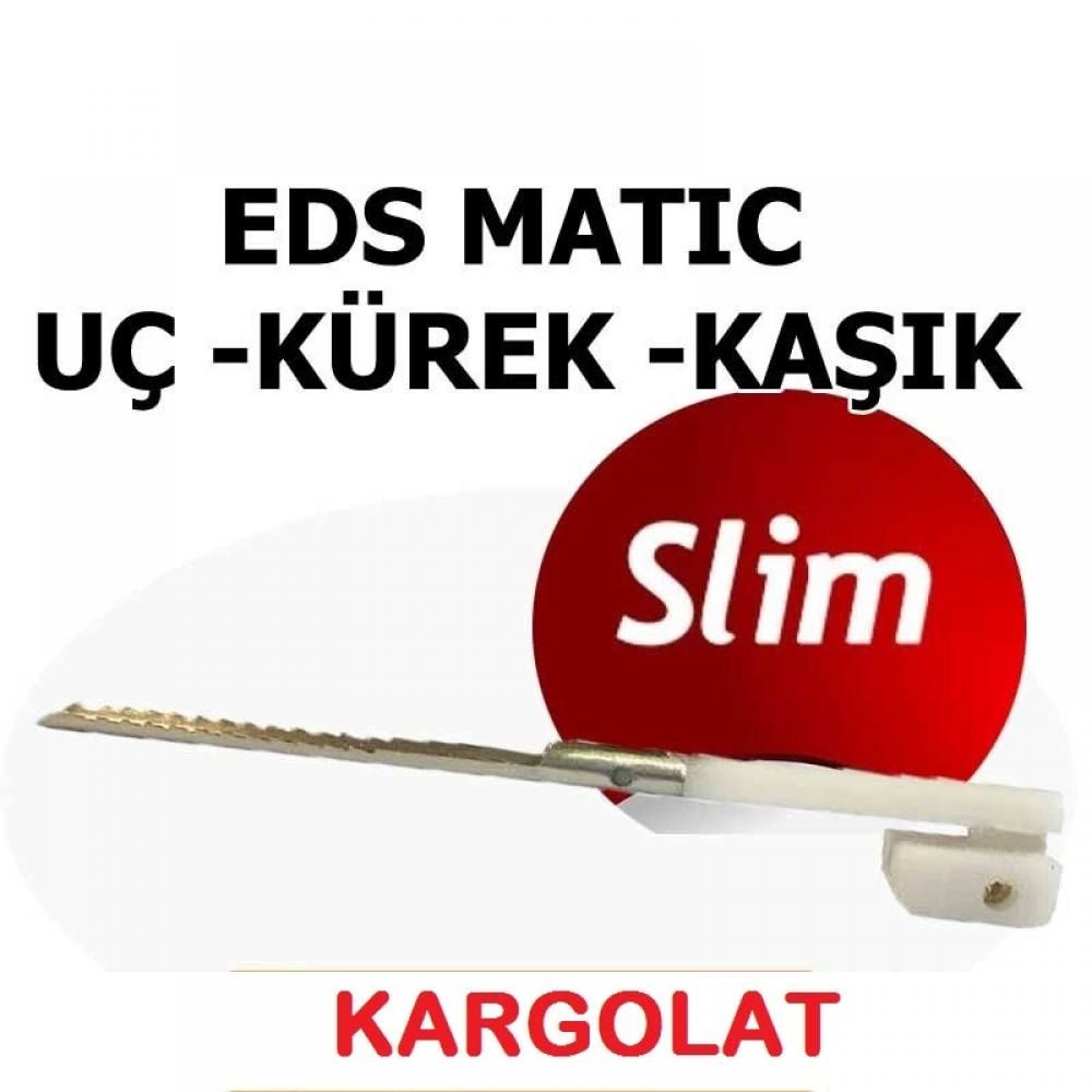 3lü Set Eds Slim Ürün Kesme Makinası Yedek Kaşık İnce Sarım Yedek Uc Kürek