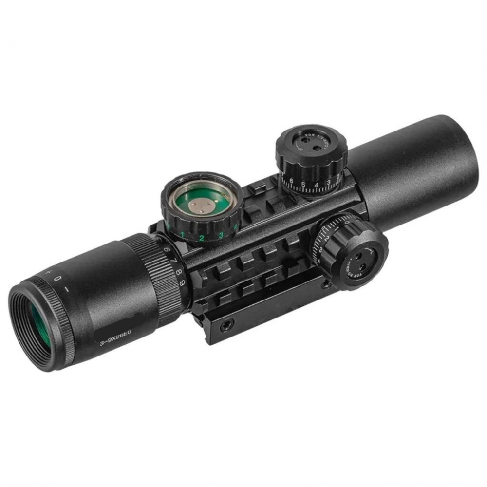 C3-9x26eg   Raylı Çift Işıklı  Dürbünü  11mm/22mm