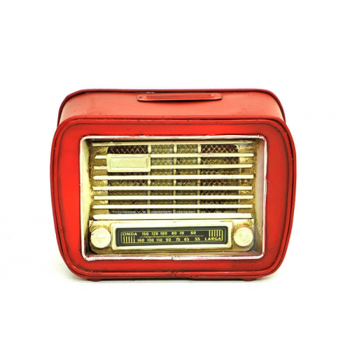 Vintage Tasarım Dekoratif Metal Radyo Vintage Tasarım Dekoratif Metal Radyo