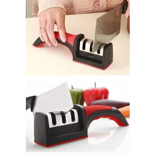 3 Aşamalı Bıçak Makas Bileyici Keskinleştirme Aleti 3 Aşamalı Bıçak Makas Bileyici Keskinleştirme Aleti