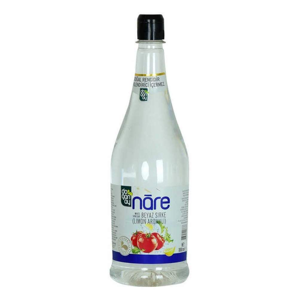 Nare Beyaz Sirke Limon Aromalı 1000 ML - Doğal Rengidir Renklendirici İçermez