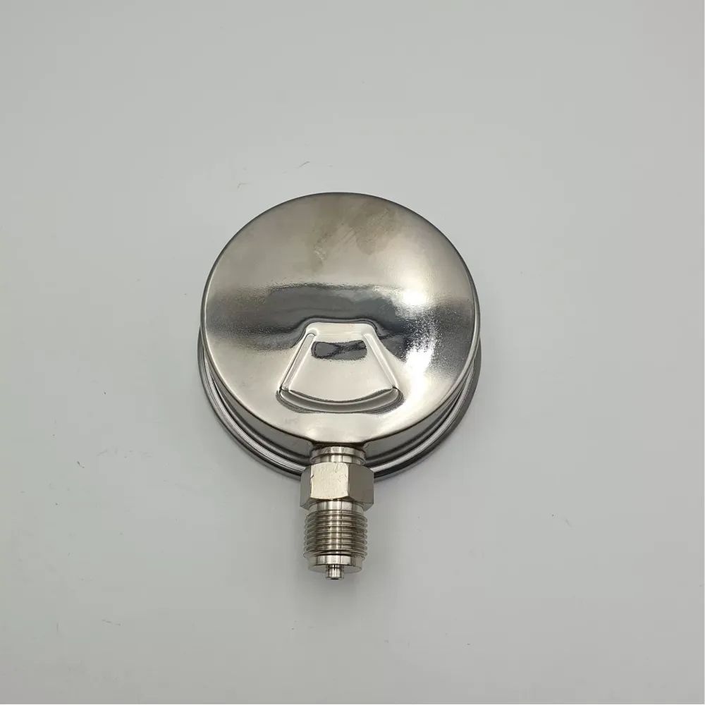 Ø 100 - 0 - 16 BAR 1/2 GLİSERİNLİ ALTTAN ÇIKIŞLI MANOMETRE (Lisinya)