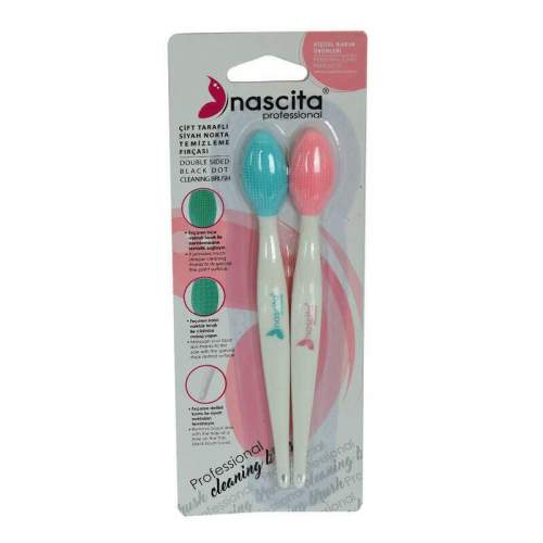 Profesyonel Çift Taraflı Siyah Nokta Temizleme Fırçası 2 Li 1 Paket Profesyonel Çift Taraflı Siyah Nokta Temizleme Fırçası 2 Li 1 Paket