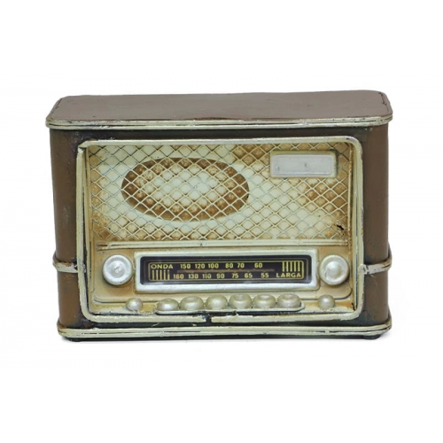 Vintage Tasarım Dekoratif Metal Radyo Vintage Tasarım Dekoratif Metal Radyo