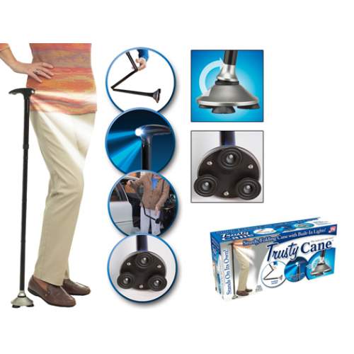 Trusty Cane Güvenilir Katlanabilir Işıklı Baston Trusty Cane Güvenilir Katlanabilir Işıklı Baston
