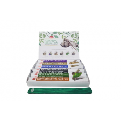 White Sage Cleansing Collection Hexa Tütsü Oda Kokusu Gift Pack White Sage Cleansing Collection Hexa Tütsü Oda Kokusu Gift Pack