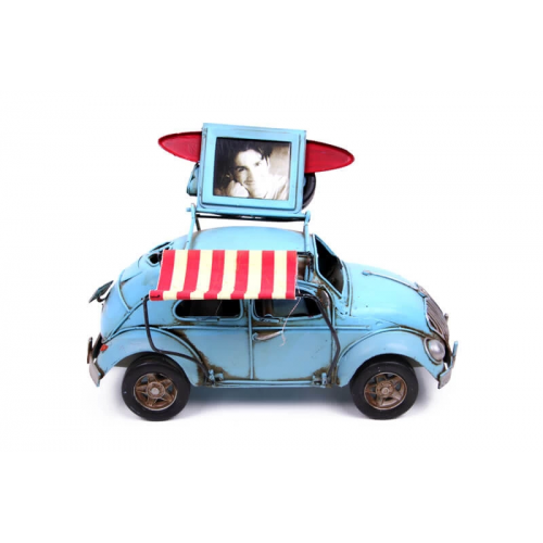 Vintage Tasarım Dekoratif Metal Araba Çerçeveli Ve Tenteli Vintage Tasarım Dekoratif Metal Araba Çerçeveli Ve Tenteli