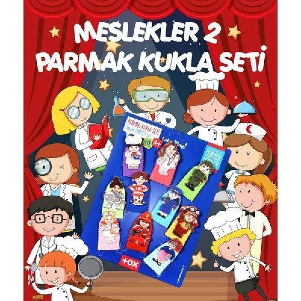 Meslekler 10 Parça Parmak Kukla , Eğitici Oyuncak