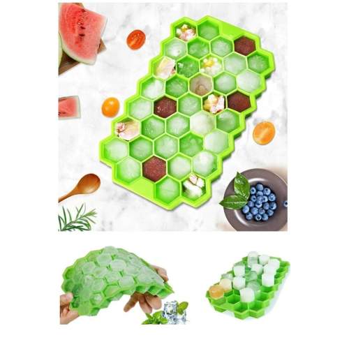 37 Bölmeli Silikon Petek  Buz Kalıbı Buzluk 37 Bölmeli Silikon Petek  Buz Kalıbı Buzluk