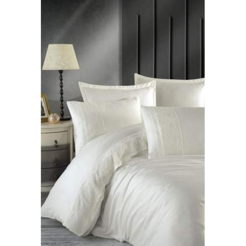 Butik Valinor Çift Kişilik Saten Nevresim Takımı V2 Ekru Butik Valinor Çift Kişilik Saten Nevresim Takımı V2 Ekru