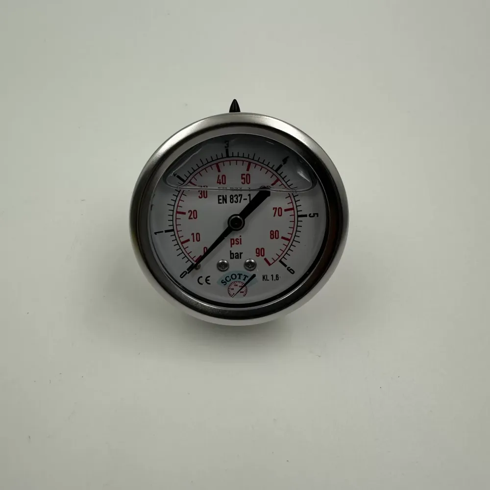 Ø 63 -0 - 6 BAR 1/4 GLİSERİNLİ ARKA ÇIKIŞLI MANOMETRE (Lisinya)