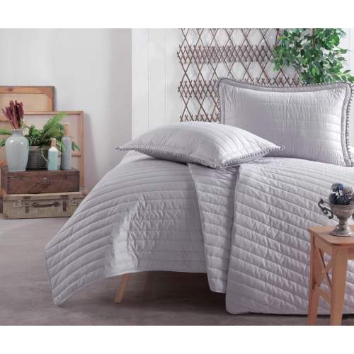 Tek Kişilik Yatak Örtüsü Pedra v2 Gri Tek Kişilik Yatak Örtüsü Pedra v2 Gri