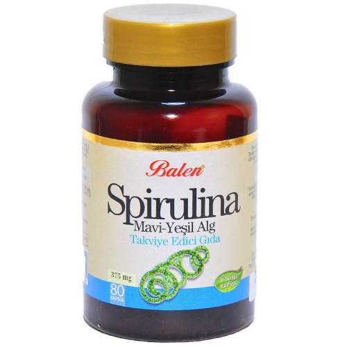 Spirulina Mavi-Yeşil Alg 80 Kapsül Spirulina Mavi-Yeşil Alg 80 Kapsül