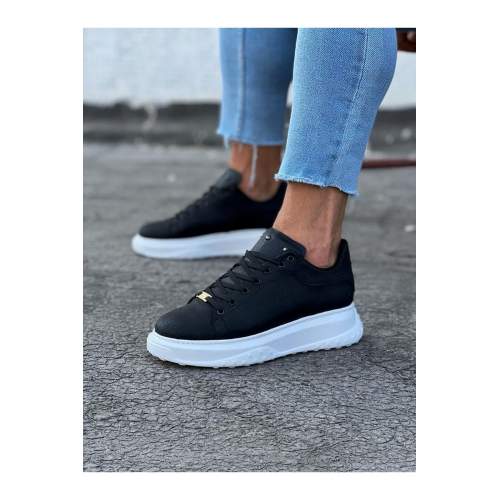 Siyah Erkek Yüksek Taban Ayakkabı Siyah Erkek Yüksek Taban Ayakkabı