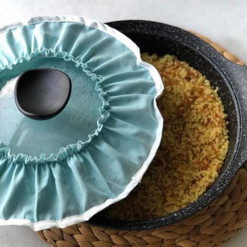 Demlematik Pilav Pişirme Demleme Tencere Örtüsü Bonesi Demlematik Pilav Pişirme Demleme Tencere Örtüsü Bonesi