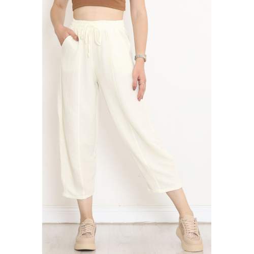 Çımalı Şalvar Pantolon Açıksarı Çımalı Şalvar Pantolon Açıksarı