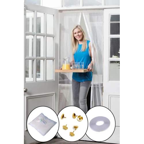 Mıknatıslı Manyetik Kapı Sinekliği Sineklik Tülü Perde (60cm x 210cm 2 Adet Tül) Mıknatıslı Manyetik Kapı Sinekliği Sineklik Tülü Perde (60cm x 210cm 2 Adet Tül)