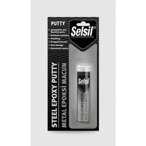 Selsil Metal Putty Epoksi Macun Yapıştırıcı 57 gr Selsil Metal Putty Epoksi Macun Yapıştırıcı 57 gr