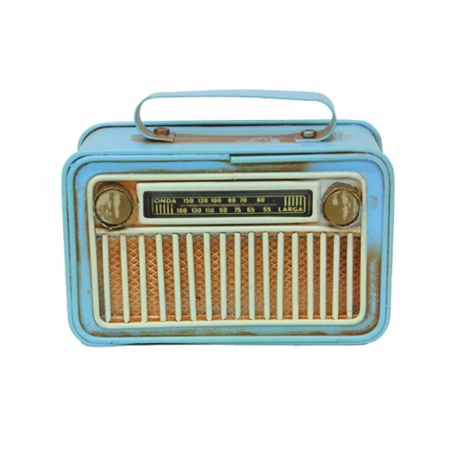 Vintage Tasarım Dekoratif Metal Radyo Vintage Tasarım Dekoratif Metal Radyo