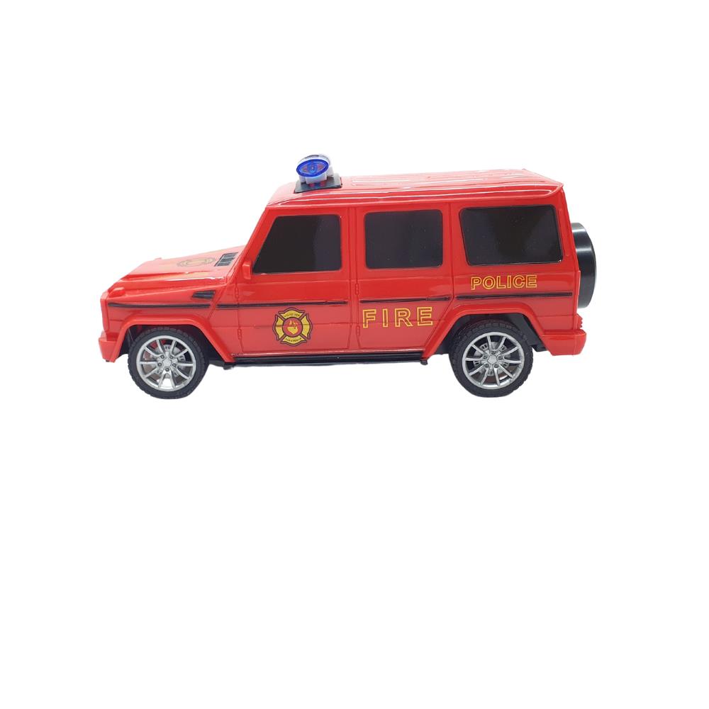 Uzaktan Kumandalı Mercedes Polis Jeep 1:20 Ölçek 18 Cm Kırmızı - 13578-887 (Lisinya)