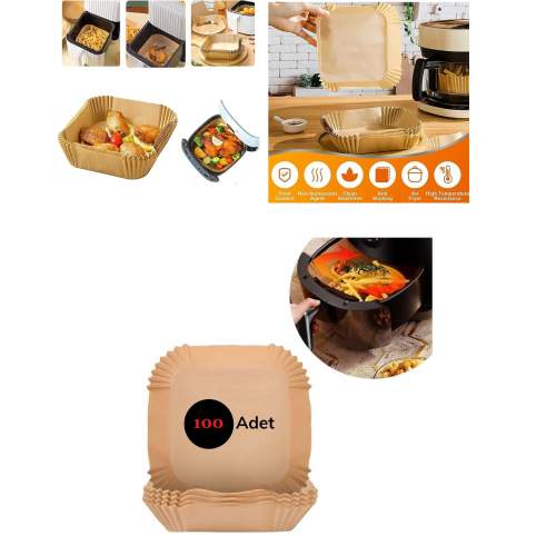 Airfreyer Fritöz Kağıdı Kare XL / XXL 100LÜ