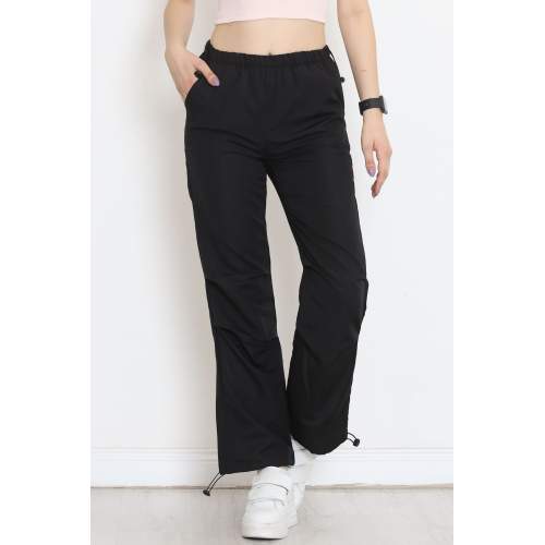 Paraşüt Kumaş Eşofman Altı Siyah Paraşüt Kumaş Eşofman Altı Siyah