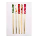 Bambu Chopstick Çubuk Yemek Çubuğu Yıkanabilir Tekrar Kullanılabilir (3 Çift- 6 Adet )