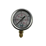 Q 63 - 0 - 40 BAR 1/4 ALTTAN ÇIKIŞLI GLİSERİNLİ MANOMETRE (Lisinya)