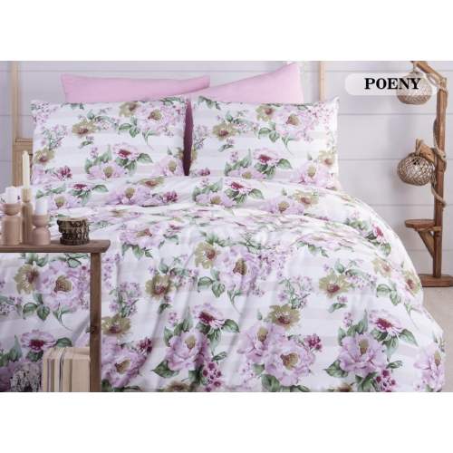 Ranforce Çift Kişilik Nevresim Takımı Poeny Ranforce Çift Kişilik Nevresim Takımı Poeny