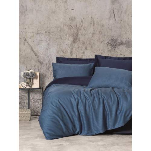 Çift Kişilik Smart Bambu Saten Nevresim Takımı Petrol Çift Kişilik Smart Bambu Saten Nevresim Takımı Petrol