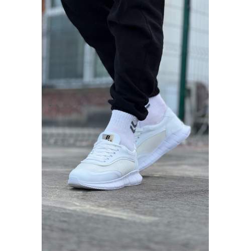 Beyaz Triko Erkek Spor Ayakkabı Beyaz Triko Erkek Spor Ayakkabı