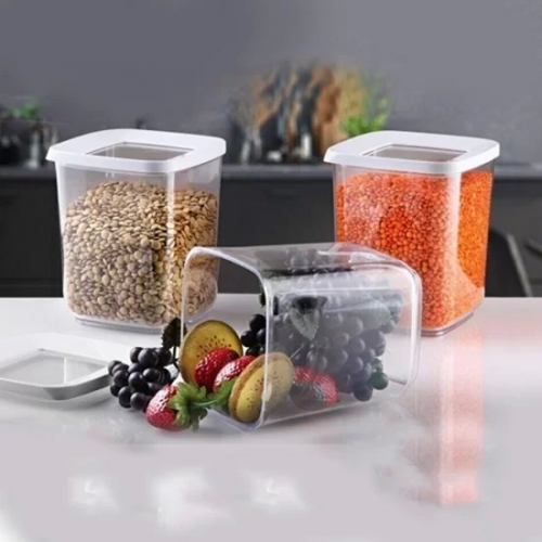 Lossa Kare Vakumlu Saklama Kabı 3`lü Set 1 Lt Lossa Kare Vakumlu Saklama Kabı 3`lü Set 1 Lt