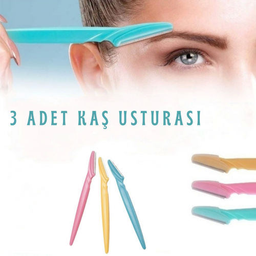 Tinkle Kaş Usturası 3lü Set - Mükemmel Kaşlar İçin Hassas Ve Etkili Aracınız Tinkle Kaş Usturası 3lü Set - Mükemmel Kaşlar İçin Hassas Ve Etkili Aracınız