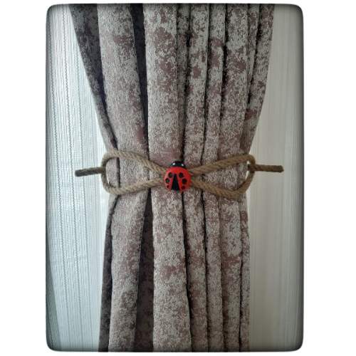 Braçol Kanat Perde Tokası Tül Perde Tutucu Perde Süs Uğur Böceği İle Uğur Gelsin Braçol Kanat Perde Tokası Tül Perde Tutucu Perde Süs Uğur Böceği İle Uğur Gelsin