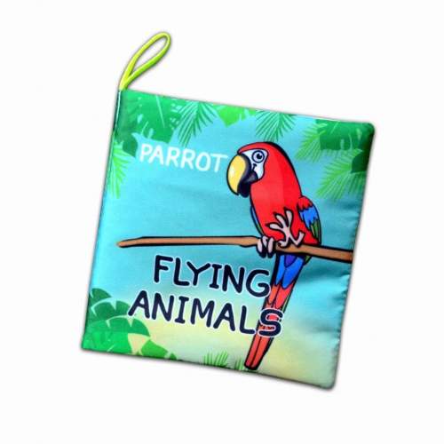 İngilizce Uçan Hayvanlar Kumaş Sessiz Kitap İngilizce Uçan Hayvanlar Kumaş Sessiz Kitap