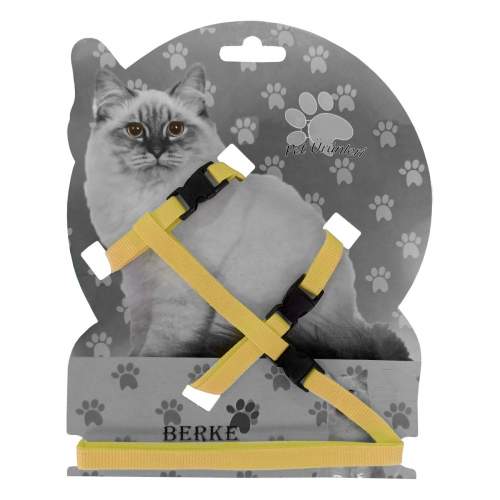 Gezdirme Kayışlı Dokuma Kedi Göğüs Tasma Seti 20*32-120 cm Sarı Gezdirme Kayışlı Dokuma Kedi Göğüs Tasma Seti 20*32-120 cm Sarı