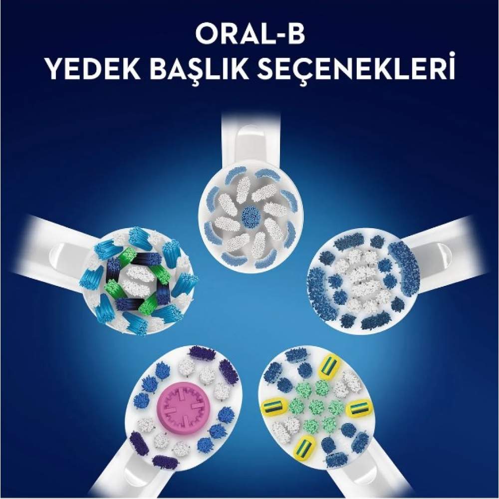 Oral-B Cross Action Black Edition Siyah 3+1 Diş Fırçası Yedek Başlık