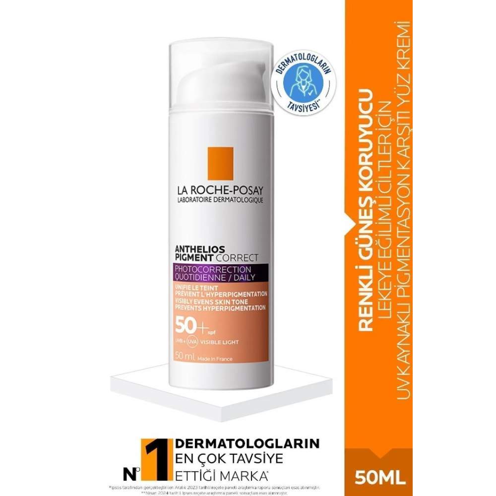 La Roche-Posay Anthelios Pigment Correct SPF50+ Medium 50 ml Güneş Kremi