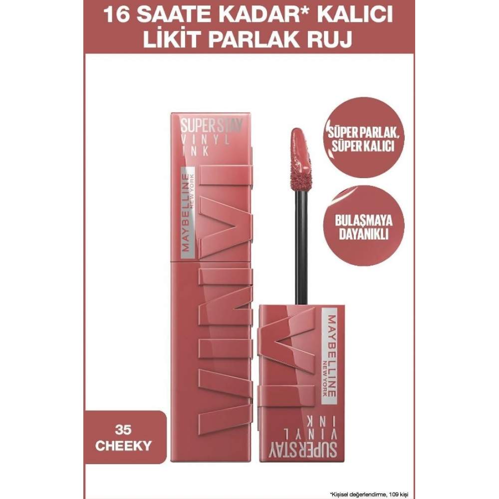 Maybelline Vinyl Ink No:35 Cheeky Likit Ruj