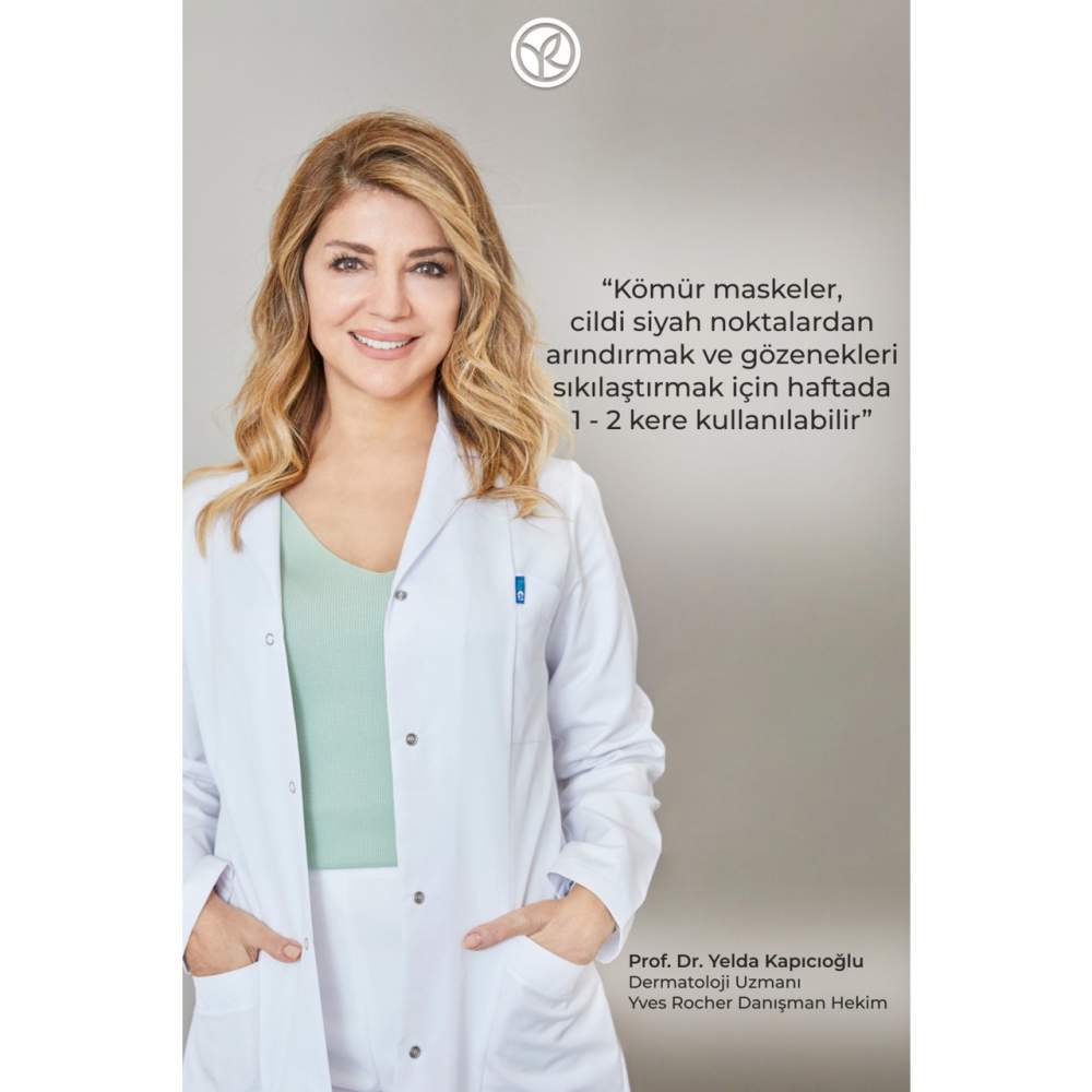 Yves Rocher Arındırıcı Siyah Nokta Karşıtı Kömür Maske-Süksinik Asit-Sebo Active Clear Botanik Kompleks-75ml