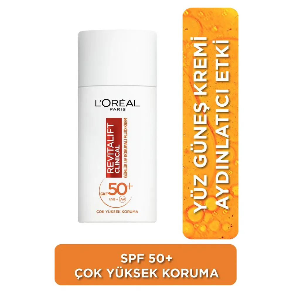 Loreal Paris Revitalift Clinical SPF50+ 50 ml Yüz Güneş Kremi