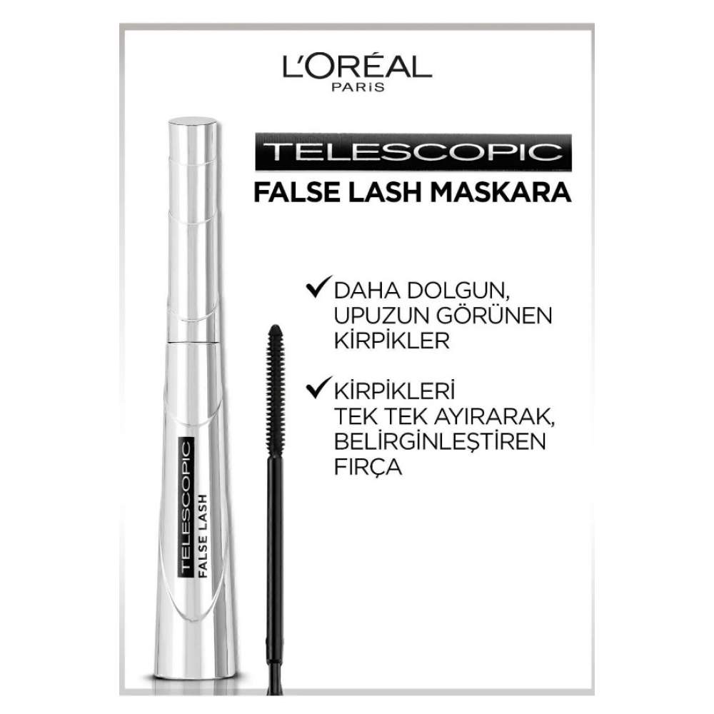 Loreal Paris False Lash Telescopic Fiber Siyah Maskara