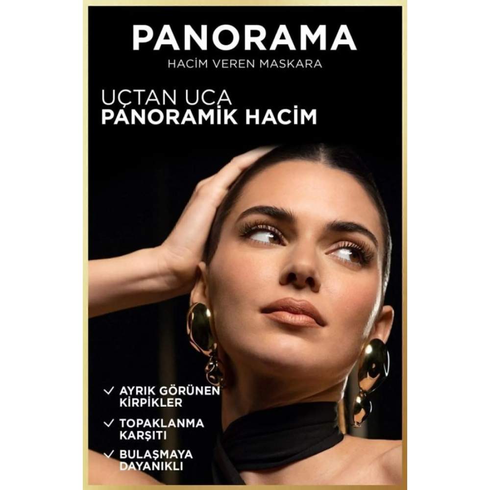 Loreal Paris Panorama Hacim Veren Siyah Maskara