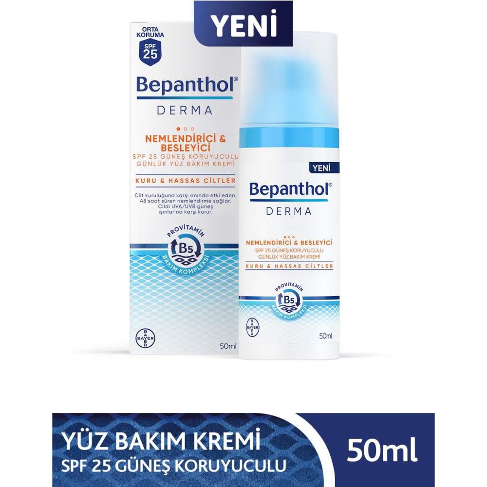 Bepanthol Derma Nemlendirici Besleyici Günlük Yüz Kremi