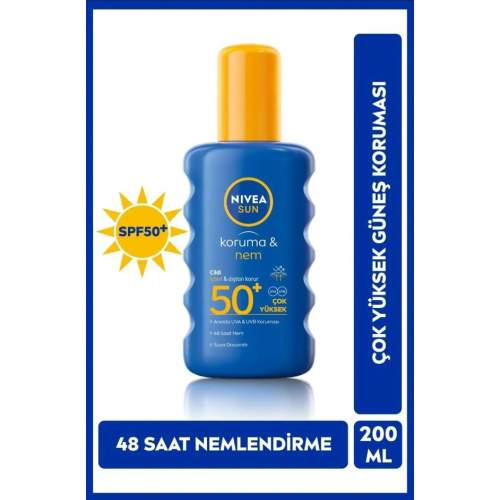Nivea Sun 200 ml Spf50+ Koruma ve Bronzluk Güneş Spreyi